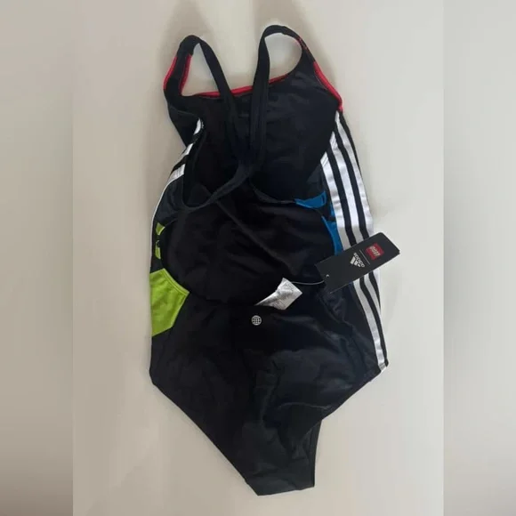 Adidas x Lego EXCLUSIVE Girl's One Piece Swimsuit - Picture 4 of 6